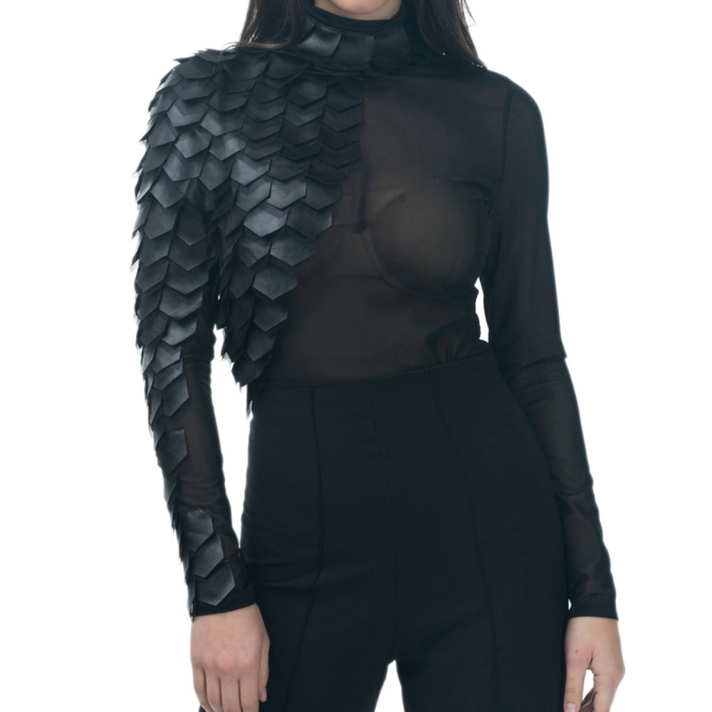ONLY 1🔥Leather or Not//Bodysuit - Picture 2 of 4